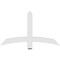 Ekena Millwork Bellingham Architectural Grade PVC Gable Bracket, 48"W x 28"H x 2"D x 4"F, 14/12 Pitch GBP048X28X0204BEL00 - alternate 5